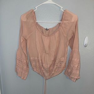 Off the shoulder long sleeve